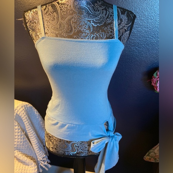 Misdemeanor | Tops | Y2k Misdemeanor Baby Blue Vintage Stretch Tube Top ...